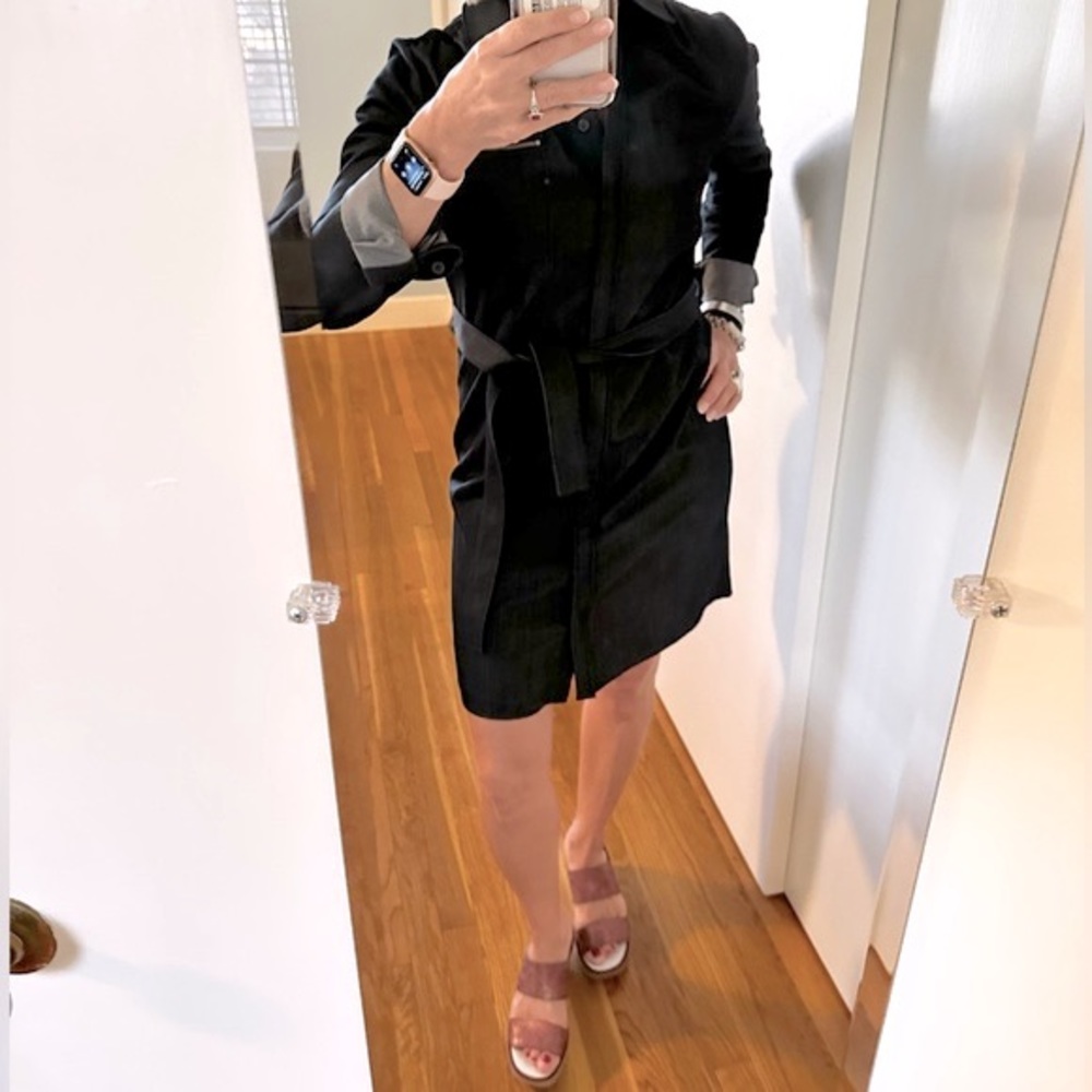 Tahari Dark wash Denim Dress - Picture 4 of 13